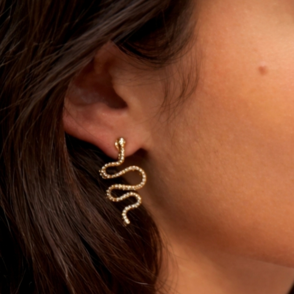 UO Delicate Snake Post Earrings